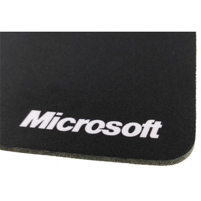 Коврик для компьютерной мышки 21x25 см Microsoft чёрный, односторонний / XC-X32125B Коврик для компьютерной мышки 21x25 см Microsoft чёрный, односторонний / XC-X32125B