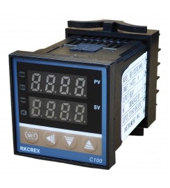 Цифровий ПІД-регулятор температури REX-C100 / REX-C100FK02-M*DA Цифровий ПІД-регулятор температури REX-C100 / REX-C100FK02-M*DA