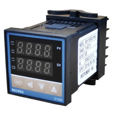 Цифровой ПОД-регулятор температуры REX-C100, для SSR реле REX-C100FK02-V*DA Цифровой ПОД-регулятор температуры REX-C100, для SSR реле REX-C100FK02-V*DA