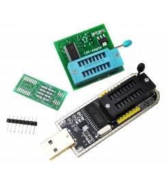 USB Програматор CH341A для EEPROM і FLASH + Адаптер, перехідник 1.8V SPI Flash мікросхем 24, 25 серій