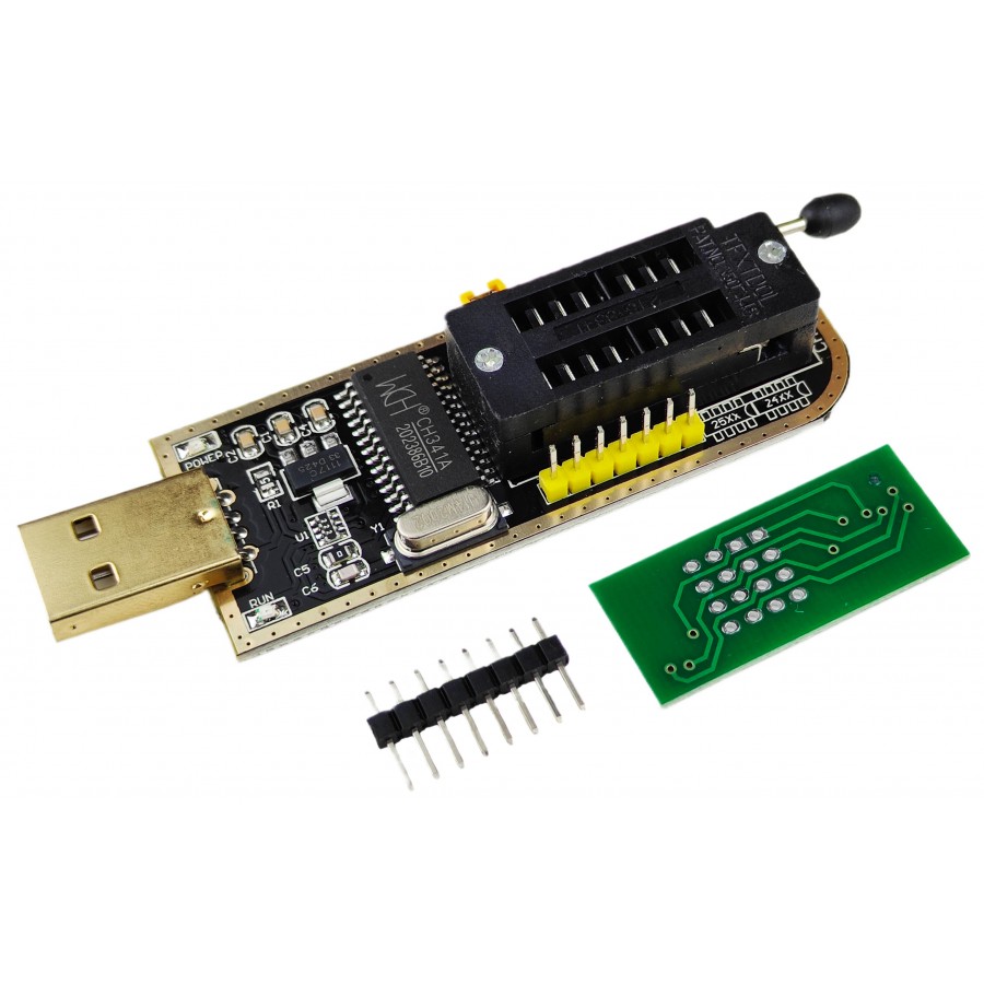 USB програматор CH341A для EEPROM та FLASH мікросхем 24, 25 серій з швидкою доставкою