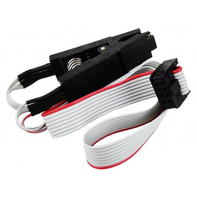 Перехідний затискач, кліпса, прищіпка для USB програматора + перехідник SOIC8 SOP8