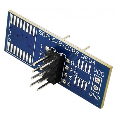 Перехідний затискач, кліпса, прищіпка для USB програматора + перехідник SOIC8 SOP8