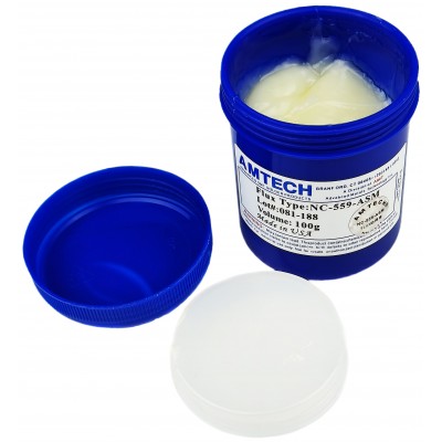 Флюс, гель-паста AMTECH NC-559-ASM для паяння, ребола BGA / PGA / CSP / SMD / 100g