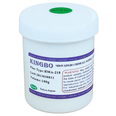 Флюс, гель-паста KINGBO RMA-218 для пайки BGA, SMD 100g Флюс, гель-паста KINGBO RMA-218 для пайки BGA, SMD 100g