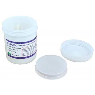 Флюс, гель-паста KINGBO RMA-218 для пайки BGA, SMD 100g Флюс, гель-паста KINGBO RMA-218 для пайки BGA, SMD 100g
