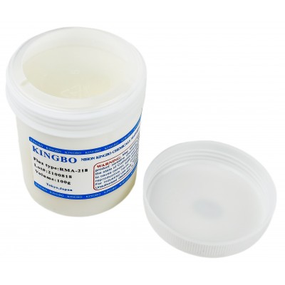 Флюс, гель-паста KINGBO RMA-218 для паяння BGA, SMD 100g   