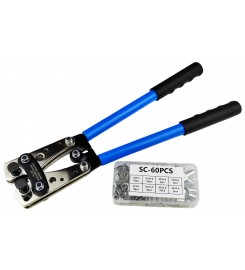 Пресс-клещи HX-50B для обжима клемм + Набор кабельных наконечников SC-60PCS Пресс-клещи HX-50B для обжима клемм + Набор кабельных наконечников SC-60PCS