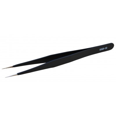 Пинцет антистатический немагнитный Tweezers с прямыми острыми кончиками для ремонта / ESD-12B Пинцет антистатический немагнитный Tweezers с прямыми острыми кончиками для ремонта / ESD-12B
