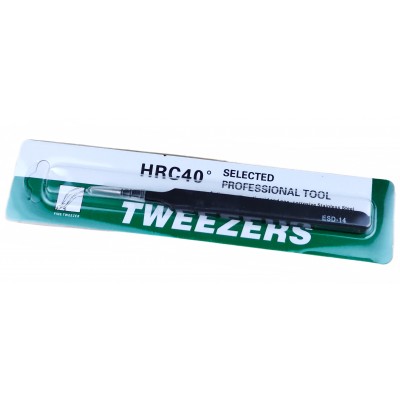 Антистатический немагнитный пинцет Tweezers с супертонкими прямыми острыми кончиками для ремонта / ESD-14B Антистатический немагнитный пинцет Tweezers с супертонкими прямыми острыми кончиками для ремонта / ESD-14B