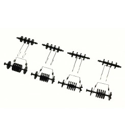 Ролики крышки фьюзера, КОМПЛЕКТ HP M1536 / Canon MF4410 / MF4430 / MF4450 / RC2-9482