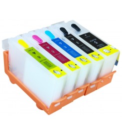 Перезаправляемые картриджи, ПЗК Printero с чипами 5 шт. для Canon PIXMA MX850 / MP800 / IP4200 / IP5300 / RC-58-5C