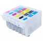 Перезаправляемые картриджи, ПЗК Printero без чипов 6шт. для Epson Stylus Photo R270 / R290 / R295 / R390 / TX650 / RE-T0821L с быстрой доставкой