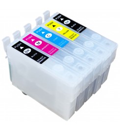 Перезаправляемые картриджи, ПЗК Printero с чипами 5 шт. для Epson Stylus Office BX310FN / BX320FW / RE-T12915C