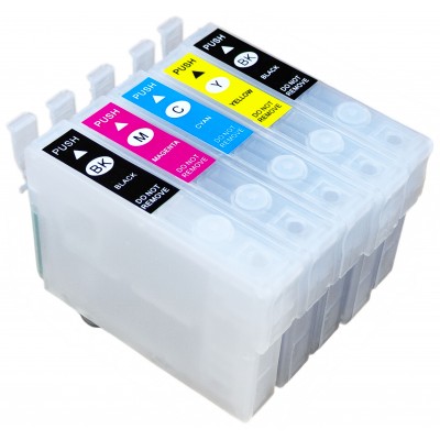 Перезаправляемые картриджи, ПЗК Printero с чипами 5 шт. для Epson Stylus Office BX310FN / BX320FW / RE-T12915C Перезаправляемые картриджи, ПЗК Printero с чипами 5 шт. для Epson Stylus Office BX310FN / BX320FW / RE-T12915C