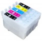 Перезаправляемые картриджи, ПЗК Printero с чипами 5 шт. для Epson Stylus Office BX310FN / BX320FW / RE-T12915C с быстрой доставкой