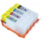 Перезаправляемые картриджи, ПЗК Printero с чипами 4 шт. для HP DeskJet Ink Advantage 3525 / 4615 / 4625 / 5525 / 6525 / RH-655/4C с быстрой доставкой