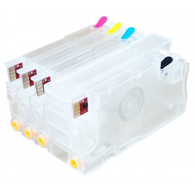 Перезаправляемые картриджи, ПЗК Printero с чипами 4 шт. для HP DesignJet T120 / T125 / T130 / T520 / T525 / T530 / RH117-4C Перезаправляемые картриджи, ПЗК Printero с чипами 4 шт. для HP DesignJet T120 / T125 / T130 / T520 / T525 / T530 / RH117-4C