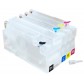 Перезаправні картриджі, ПЗК Printero з чіпами 4 шт. для HP DesignJet T120 / T125 / T130 / T520 / T525 / T530 / RH117-4C з швидкою доставкою