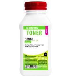 Тонер ColorWay для HP CLJ CP1025 / Pro 100 / M175 пляшка 30г Magenta / TCH-1025M