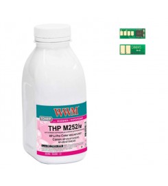 Тонер+чип WWM для HP LJ Pro M252 / Canon 045 бутль 45г Magenta 045-CF403A-201M