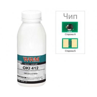 Тонер+чип WWM для OKI B412 / 432 / MB462 бутль 90г Black TC-B412-90-WWM Тонер+чип WWM для OKI B412 / 432 / MB462 бутль 90г Black TC-B412-90-WWM