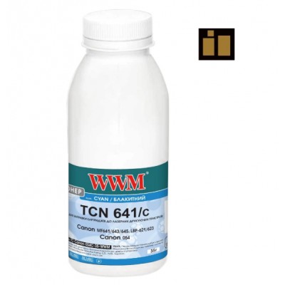 Тонер+чіп WWM для Canon MF641 / MF643 / MF645 / LBP621 / LBP623 пляшка 35г Cyan TC-Canon-054C-35-WWM Тонер+чіп WWM для Canon MF641 / MF643 / MF645 / LBP621 / LBP623 пляшка 35г Cyan TC-Canon-054C-35-WWM