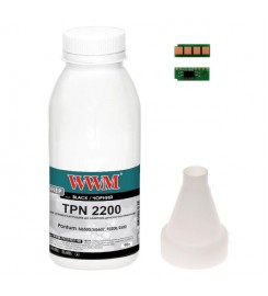 Тонер+авточіп з лійкою WWM для Pantum M6500 / M6607 / P2200 / 2500 пляшка 90г Black TC-PC-211RB-WWM
