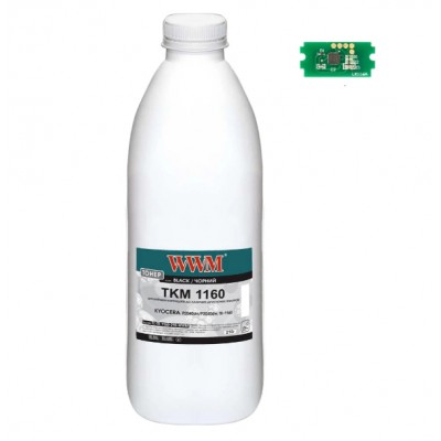 Тонер+чип WWM для KYOCERA P2040dn / P2040dw / TK-1160 бутль 210г Black TC-TK-1160-210-WWM Тонер+чип WWM для KYOCERA P2040dn / P2040dw / TK-1160 бутль 210г Black TC-TK-1160-210-WWM