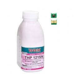 Тонер+чип WWM для HP CLJ CP1215 / CP1515 / CM1312 бутль 40г Magenta TC1215M