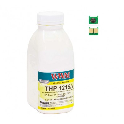 Тонер+чип WWM для HP CLJ CP1215 / CP1515 / CM1312 бутль 40г Yellow TC1215Y Тонер+чип WWM для HP CLJ CP1215 / CP1515 / CM1312 бутль 40г Yellow TC1215Y