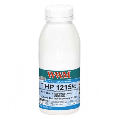 Тонер WWM для HP CLJ CP1215 / CP1515 / CM1312 бутль 40г Cyan HP1215C Тонер WWM для HP CLJ CP1215 / CP1515 / CM1312 бутль 40г Cyan HP1215C
