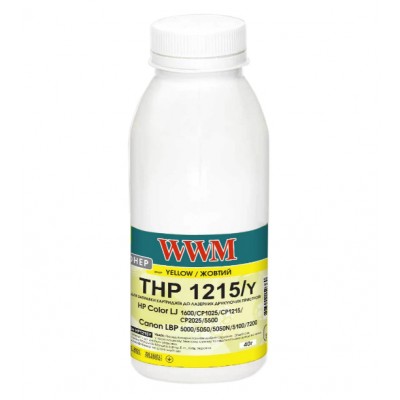 Тонер WWM для HP CLJ CP1215 / CP1515 / CM1312 бутль 40г Yellow HP1215Y Тонер WWM для HP CLJ CP1215 / CP1515 / CM1312 бутль 40г Yellow HP1215Y