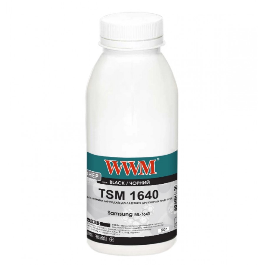Тонер WWM для Samsung ML-1640 бутль 50г Black TB121-2 с быстрой доставкой