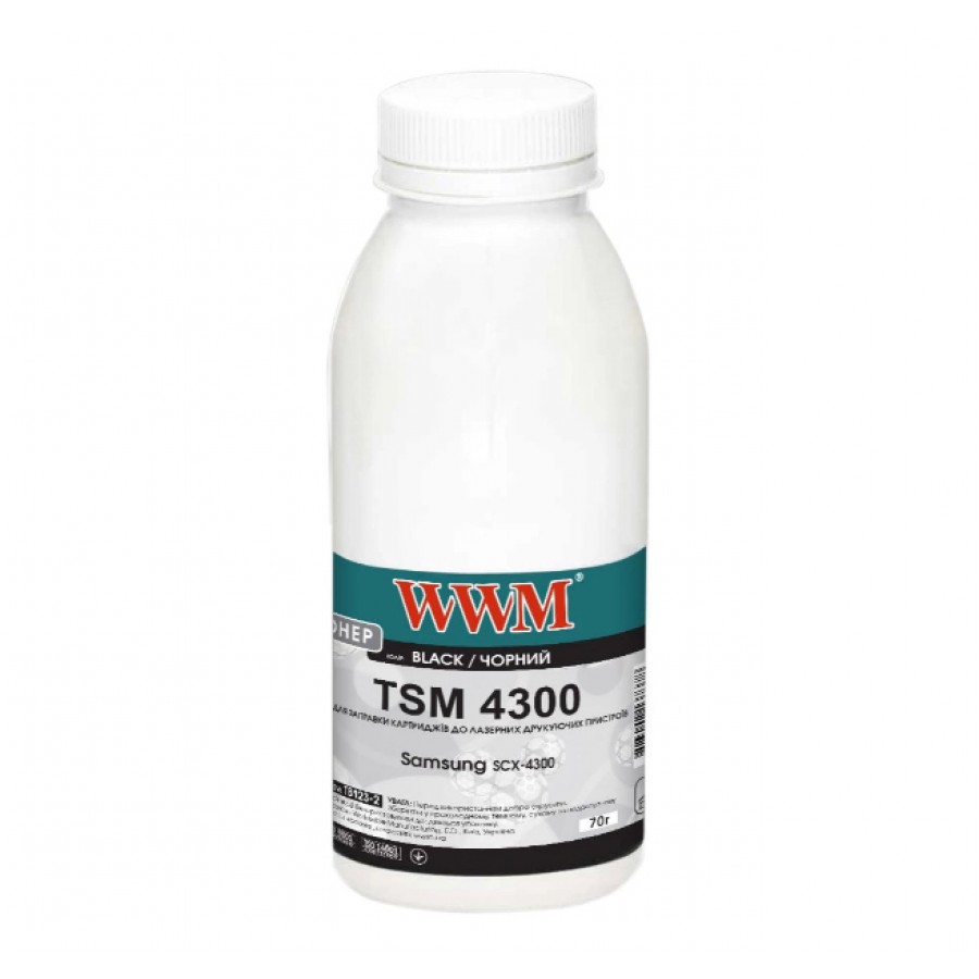 Тонер WWM для Samsung SCX4300 / ML1510 бутль 70г Black TB123-2 с быстрой доставкой