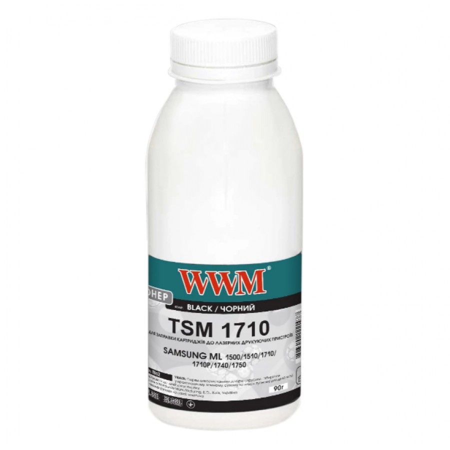 Тонер WWM для Samsung ML1510 / ML1710 / ML1750 бутль 90г Black TB62 с быстрой доставкой