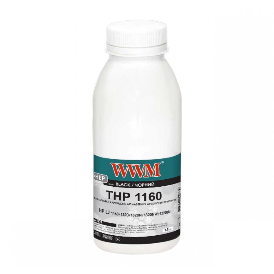 Тонер WWM для HP LJ 1160 / 1320 / 2015 бутль 135г Black TB74 с быстрой доставкой