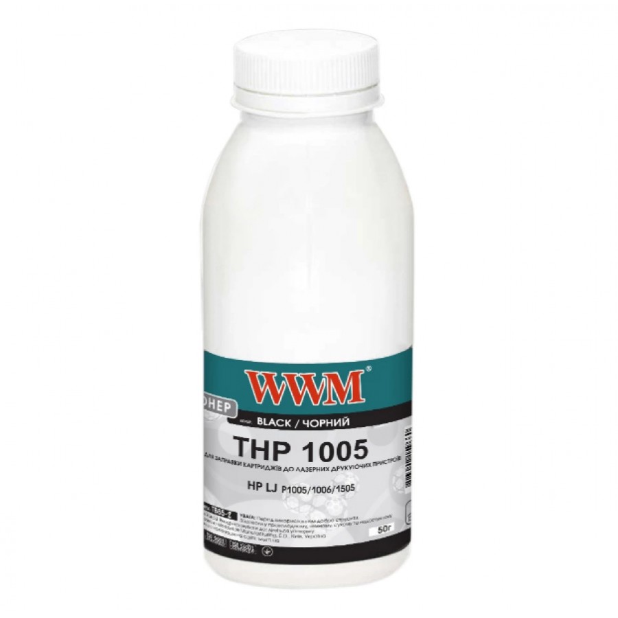 Тонер WWM для HP LJ P1005 / 1006 / 1505  бутль 50г Black TB85-2 с быстрой доставкой