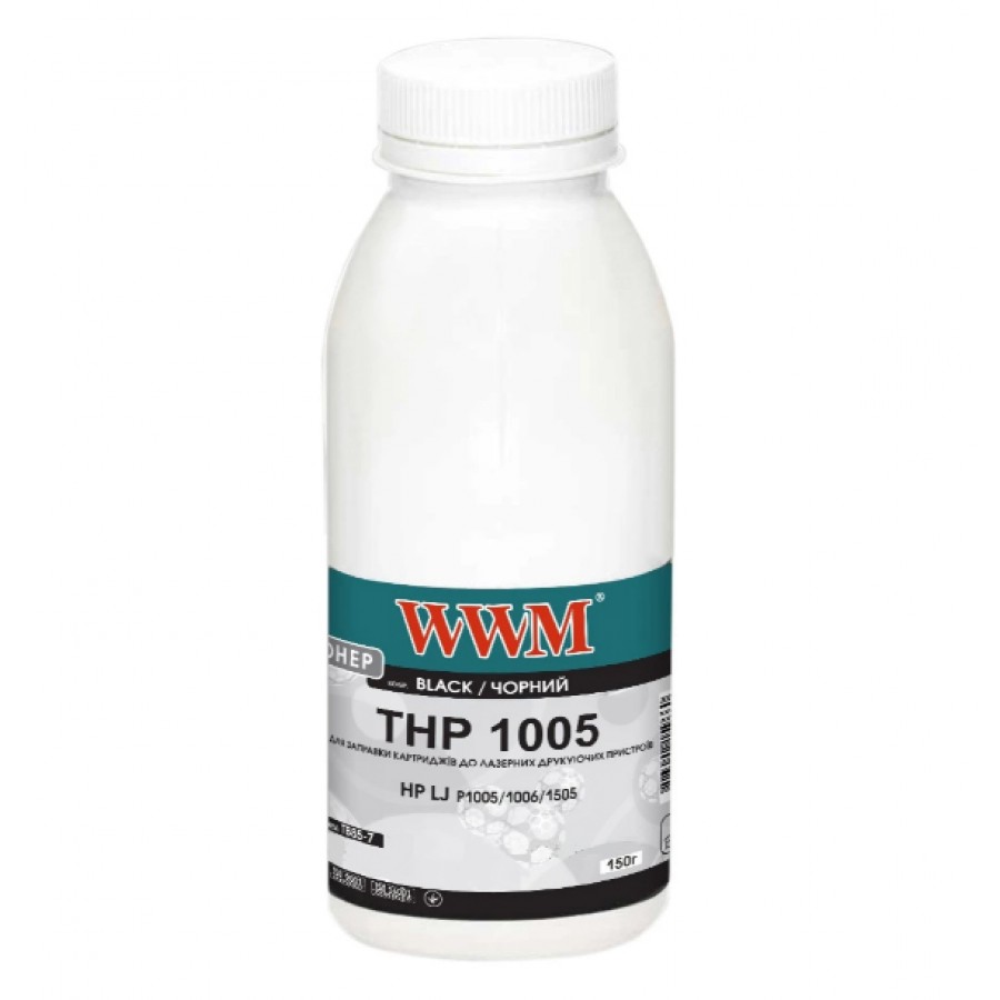 Тонер WWM для HP LJ P1005 / 1006 / 1505  бутль 150г Black TB85-7 с быстрой доставкой