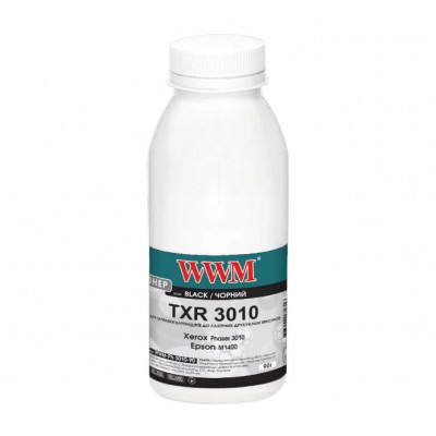 Тонер WWM для Xerox Phaser 3010 / Epson M1400 бутль 90г Black WWM-Ph-3010-90