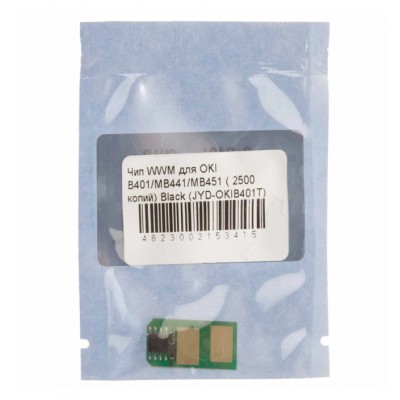 Чип картриджа OKI B401 / B401D / MB441 / MB451 / Black / JYD-OKIB401T Чип картриджа OKI B401 / B401D / MB441 / MB451 / Black / JYD-OKIB401T