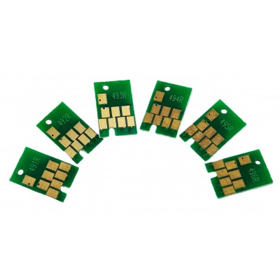 Комплект чипов Printero для ПЗК / СБПЧ 6шт. Epson Stylus Photo R210 / R230 / R310 / R350 / RX510 / PE-491R Комплект чипов Printero для ПЗК / СБПЧ 6шт. Epson Stylus Photo R210 / R230 / R310 / R350 / RX510 / PE-491R