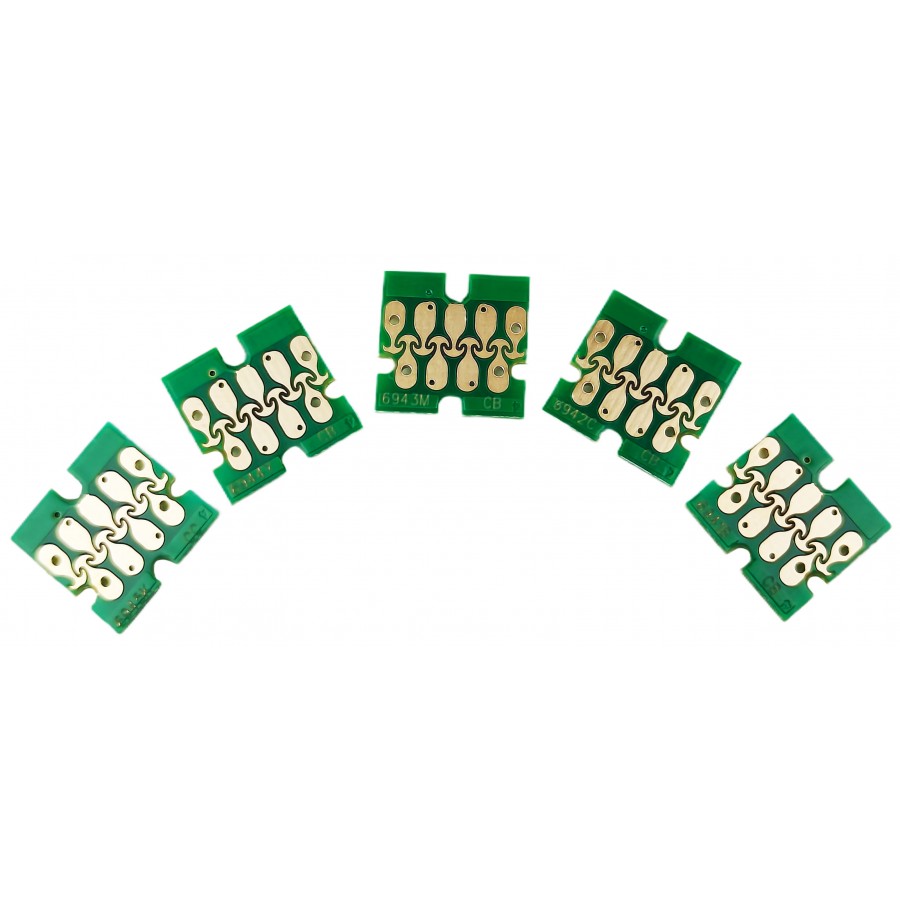 Комплект чипов Printero для ПЗК 5шт. Epson Surecolor T3000 / T3070 / T3200 / T3270 / T7000 / T7070 / T7200 / PE-T694 с быстрой доставкой