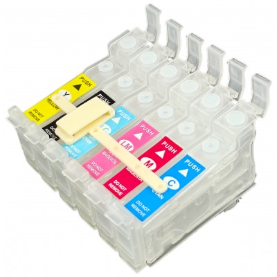 Блок картриджей для CНПЧ Bk/C/LC/M/LM//Y без чипа Epson R270 / T50 / TX650 / 1410 / PX660 / CS.02296K Блок картриджей для CНПЧ Bk/C/LC/M/LM//Y без чипа Epson R270 / T50 / TX650 / 1410 / PX660 / CS.02296K
