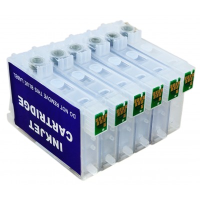 Перезаправляемые картриджи, ПЗК Printero с чипами 6 шт. для EPSON STYLUS PHOTO R200 / R220 / R320 / RX500 / RX600 / RE-T0481 Перезаправляемые картриджи, ПЗК Printero с чипами 6 шт. для EPSON STYLUS PHOTO R200 / R220 / R320 / RX500 / RX600 / RE-T0481