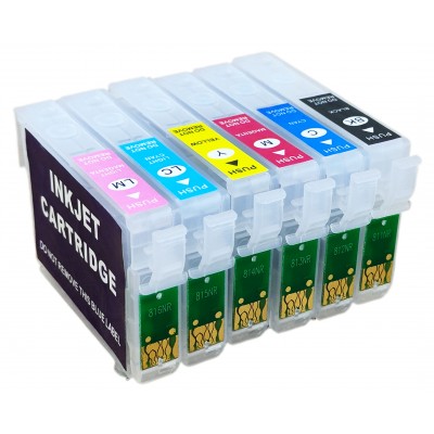 Перезаправляемые картриджи, ПЗК Printero с чипами 6шт. для Epson 1410 / R270 / R290 / RX590 / RX610 / TX650 / RE-T0811 Перезаправляемые картриджи, ПЗК Printero с чипами 6шт. для Epson 1410 / R270 / R290 / RX590 / RX610 / TX650 / RE-T0811