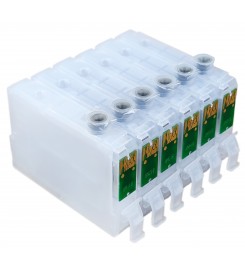 Перезаправляемые картриджи, ПЗК Printero с чипами 6шт. для Epson 1410 / R270 / R290 / RX590 / RX610 / TX650 / RE-T0811