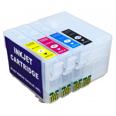 Перезаправні картриджі, ПЗК Printero з чіпами 4 шт. для EPSON WF-7110DTW / WF-7210 / WF-7610DWF / WF-7620DTWF / RE-T2711XL Перезаправні картриджі, ПЗК Printero з чіпами 4 шт. для EPSON WF-7110DTW / WF-7210 / WF-7610DWF / WF-7620DTWF / RE-T2711XL