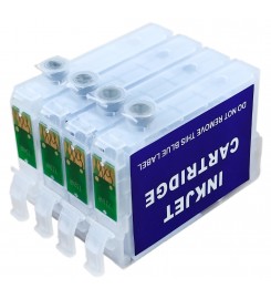 Перезаправляемые картриджи, ПЗК Printero с чипами 4 шт. для Epson С79 / TX219 / TX419 / CX3900 / CX4900 / CX5900 / RE-T731N